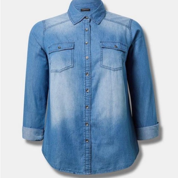 Torrid Taylor Long Sleeve Shirt. - Picture 7 of 7